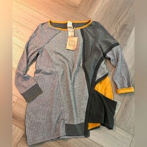 Gray and Yellow Long Sleeve sweater Brand new